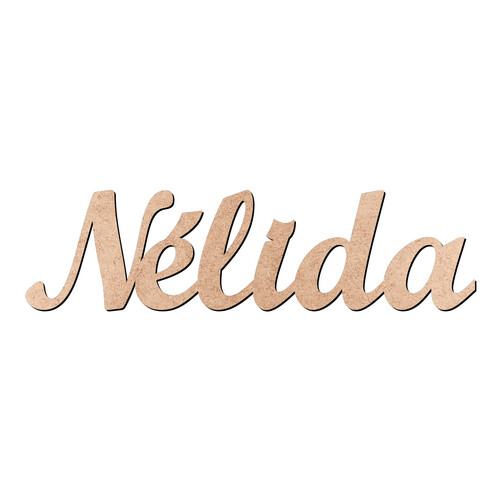 Recorte Nélida Script Mt Std / MDF 3mm