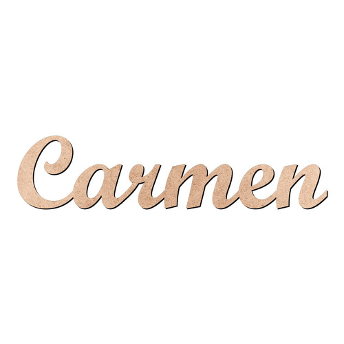 Recorte Carmen Script Mt Std / MDF 3mm