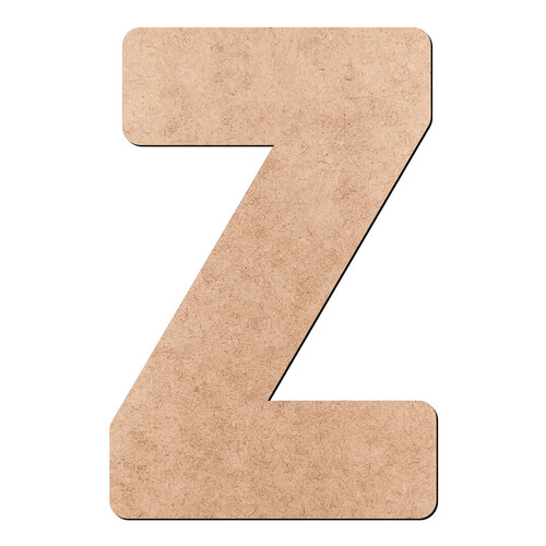Recorte Letra Z Lisa Oceano / MDF 3mm
