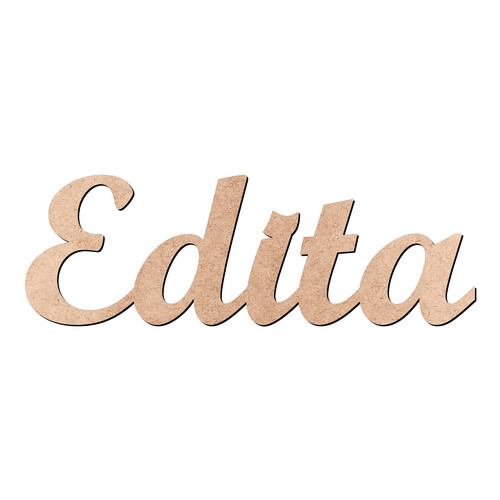 Recorte Edita Script Mt Std / MDF 3mm