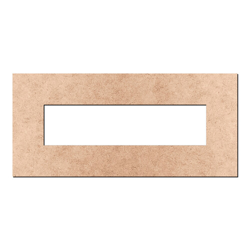 Recorte Moldura Ret 16,5 x 36 cm Borda 5 cm / MDF 3mm