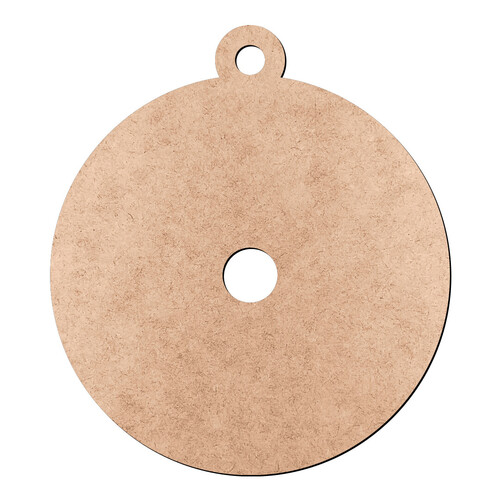 Recorte Plaquinha Redonda Furo / MDF 3mm