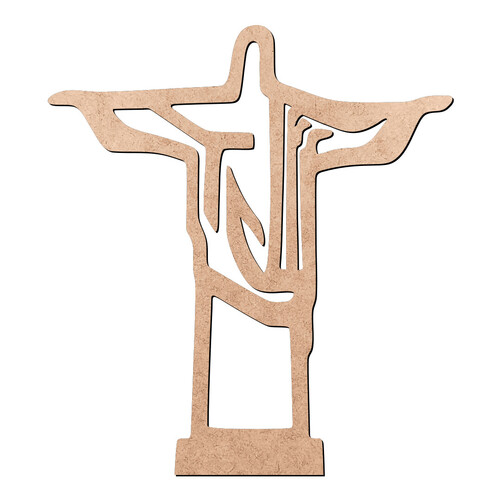 Recorte Cristo Redentor / MDF 3mm