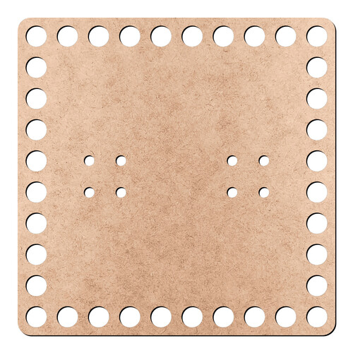 Recorte Tampa Furos Cesto 12 cm / MDF 3mm