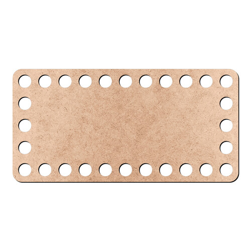Recorte Base Ret Cesto Crochê 6 x 12 cm / MDF 3mm