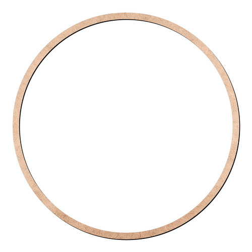 Recorte Moldura Cir 34,5 cm Borda 1 cm / MDF 3mm
