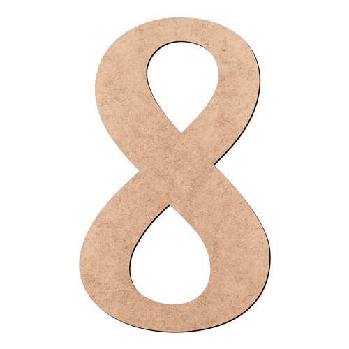 Recorte Número Oito Grandista / MDF 3mm