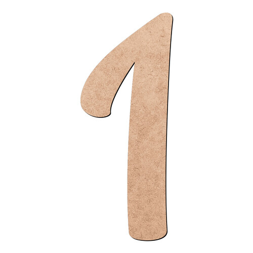 Recorte Número Um Grandista / MDF 3mm