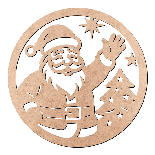 Recorte Guirlanda Papai Noel / MDF 3mm