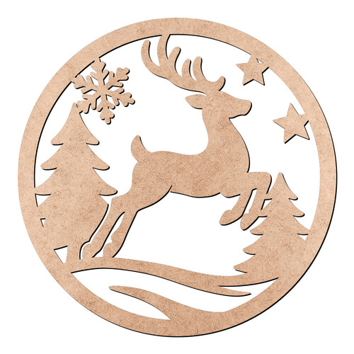 Recorte Guirlanda Rena / MDF 3mm