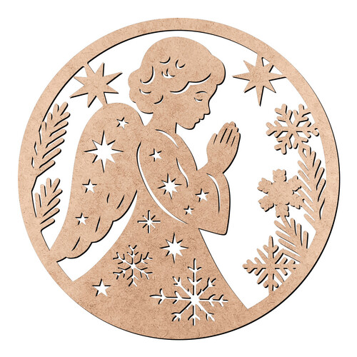 Recorte Guirlanda Anjo Natal / MDF 3mm