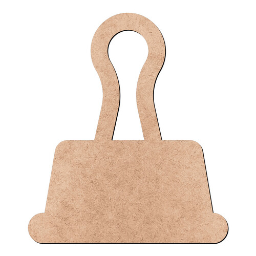 Recorte Grampo de Papel / MDF 3mm