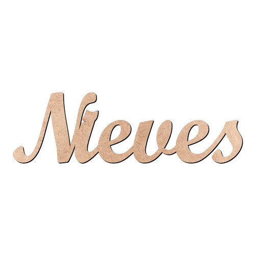 Recorte Nieves Script Mt Std / MDF 3mm
