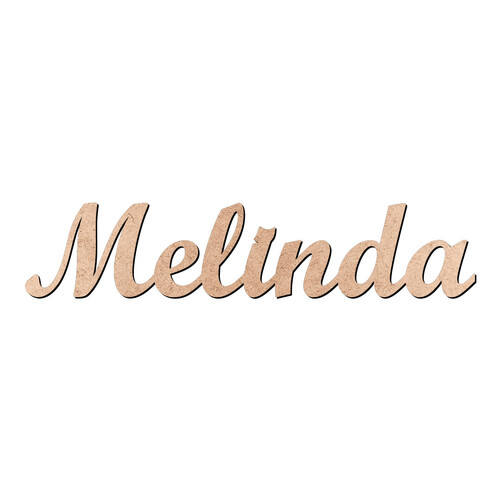 Recorte Melinda Script Mt Std / MDF 3mm