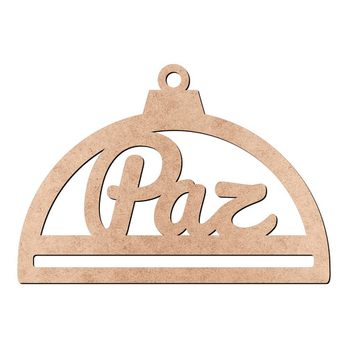 Recorte Bola Semicirc Paz / MDF 3mm