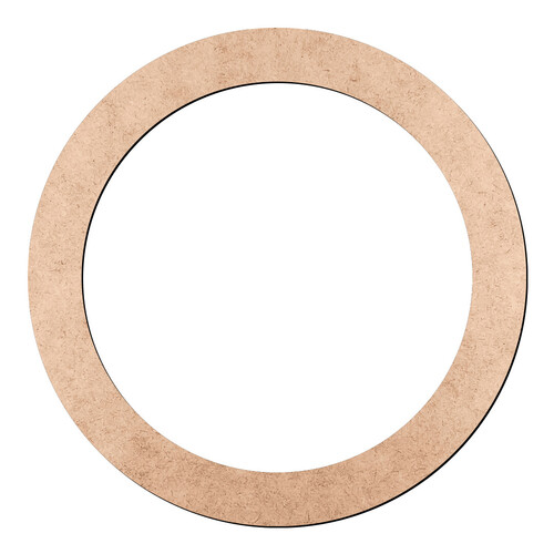 Recorte Moldura Cir 18,5 cm Borda 2 cm / MDF 3mm