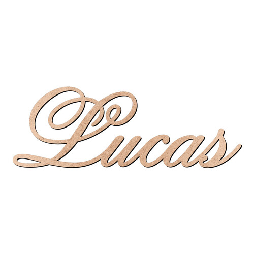 Recorte Lucas Old Script / MDF 3mm