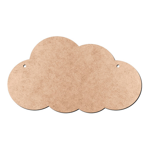 Recorte Nuvem Dois Furos / MDF 3mm