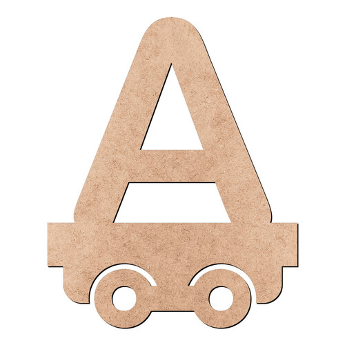 Recorte Letra A Trenzinho / MDF 3mm