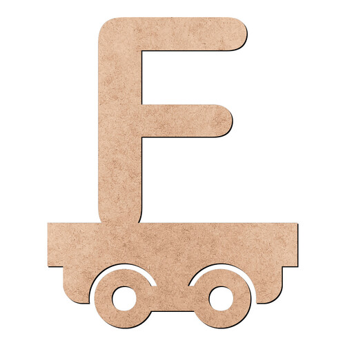 Recorte Letra F Trenzinho / MDF 3mm