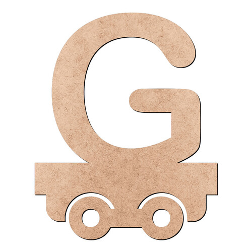 Recorte Letra G Trenzinho / MDF 3mm