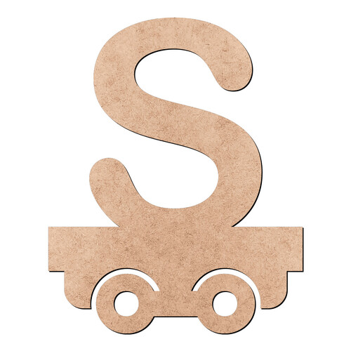 Recorte Letra S Trenzinho / MDF 3mm