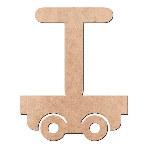 Recorte Letra T Trenzinho / MDF 3mm