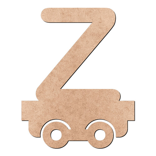 Recorte Letra Z Trenzinho / MDF 3mm
