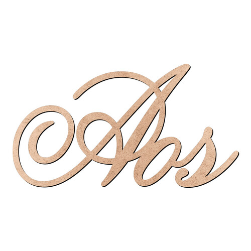 Recorte Aos Old Script / MDF 3mm
