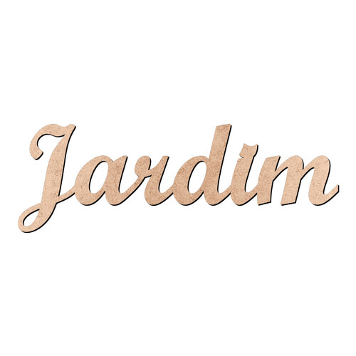 Recorte Jardim Script Mt Std / MDF 3mm