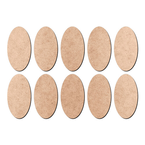 Recorte Kit 10 Adornos Ovais Mandala / MDF 3mm