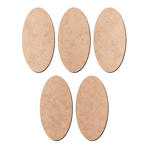 Recorte Kit 5 Adornos Ovais Mandala / MDF 3mm