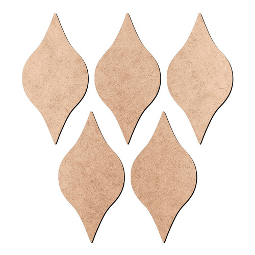 Recorte Kit 5 Adornos Mandala / MDF 3mm