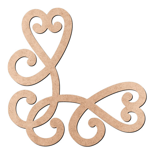 Recorte Cantoneira Arabesco / MDF 3mm