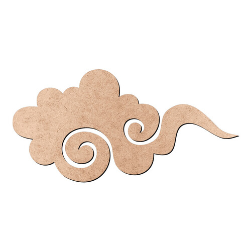 Recorte Nuvem Vento / MDF 3mm