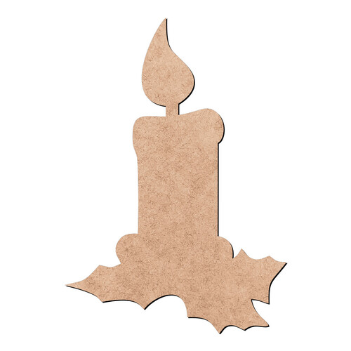 Recorte Vela Natalina / MDF 3mm
