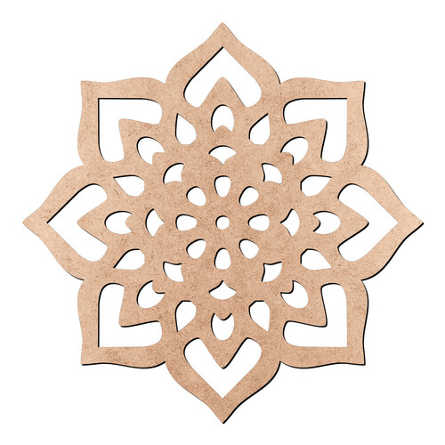 Recorte Mandala Flor / MDF 3mm