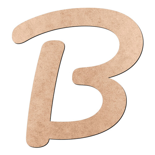 Recorte Letra B Pacífico / MDF 3mm