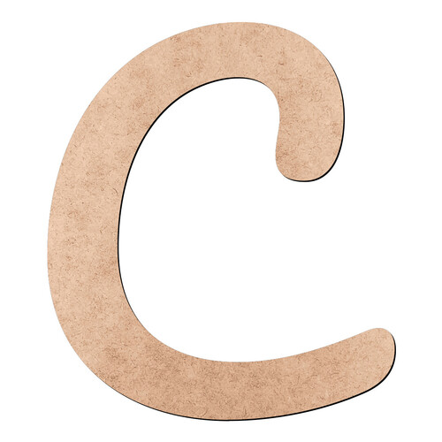 Recorte Letra C Pacífico / MDF 3mm