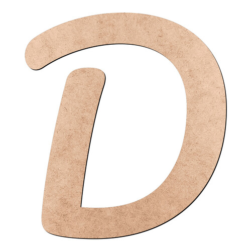 Recorte Letra D Pacífico / MDF 3mm