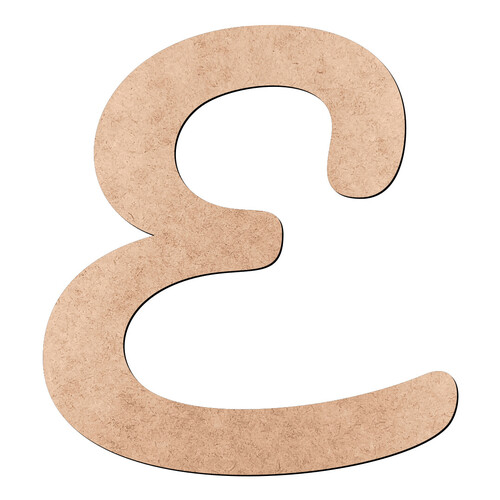 Recorte Letra E Pacífico / MDF 3mm