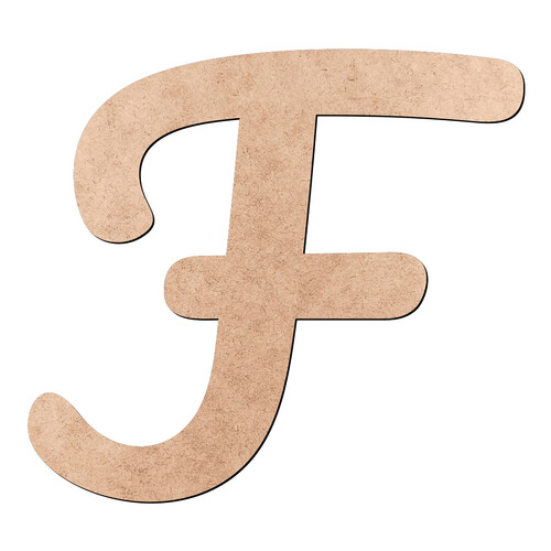 Recorte Letra F Pacífico / MDF 3mm