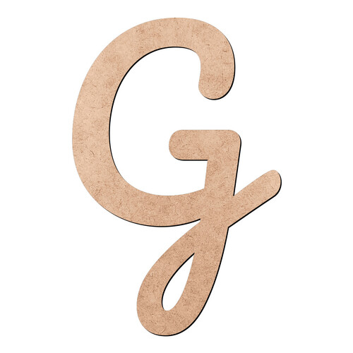 Recorte Letra G Pacífico / MDF 3mm