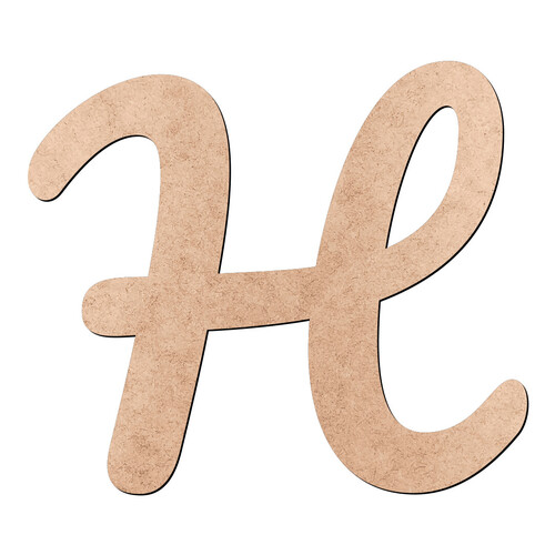 Recorte Letra H Pacífico / MDF 3mm