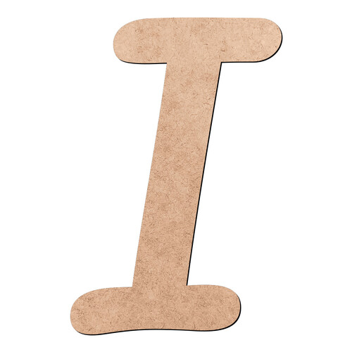 Recorte Letra I Pacífico / MDF 3mm