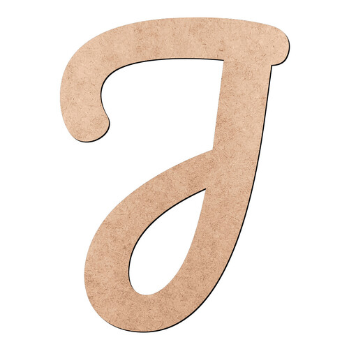 Recorte Letra J Pacífico / MDF 3mm