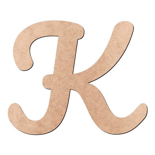 Recorte Letra K Pacífico / MDF 3mm