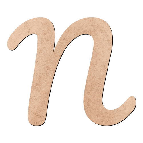 Recorte Letra N Pacífico / MDF 3mm