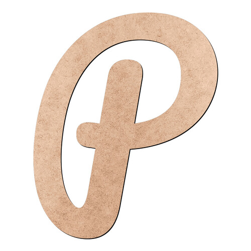 Recorte Letra P Pacífico / MDF 3mm