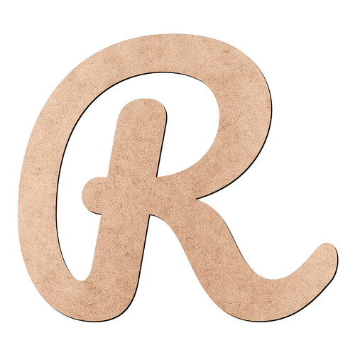 Recorte Letra R Pacífico / MDF 3mm